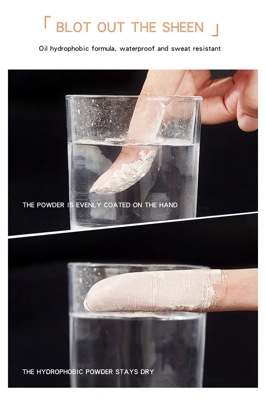 MACKANDY — Poudre correctrice visage à coussin d’air (Longue tenue, contrôle de l’huile, imperméable)