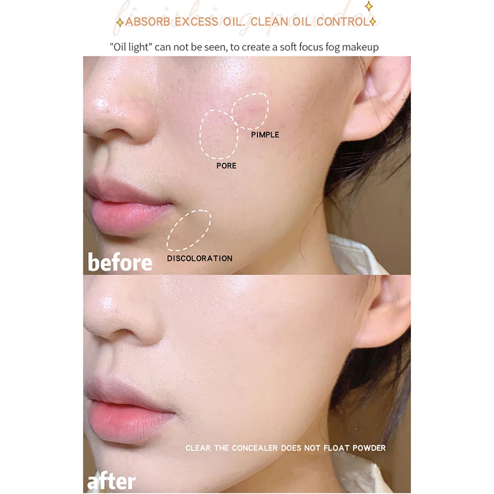 MACKANDY — Poudre correctrice visage à coussin d’air (Longue tenue, contrôle de l’huile, imperméable)