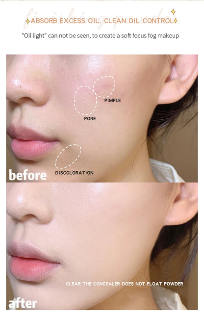 MACKANDY — Poudre correctrice visage à coussin d’air (Longue tenue, contrôle de l’huile, imperméable)